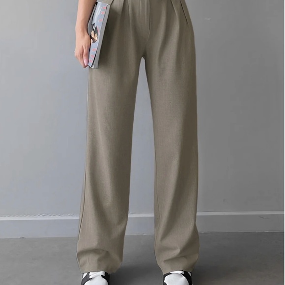 Street Fold Over Waistband Straight Leg Dress Pants Size XS - Picture 2 of 2